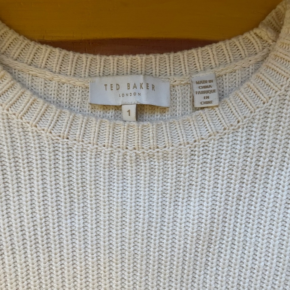 Ted Baker Finda Scalloped Edge Ribbed Jumper - Picture 7 of 14